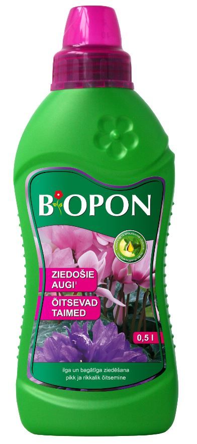 Ziedošām kultūrām mēslojums Biopon 0.5l